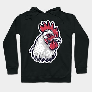 chicken rooster Logo Hoodie